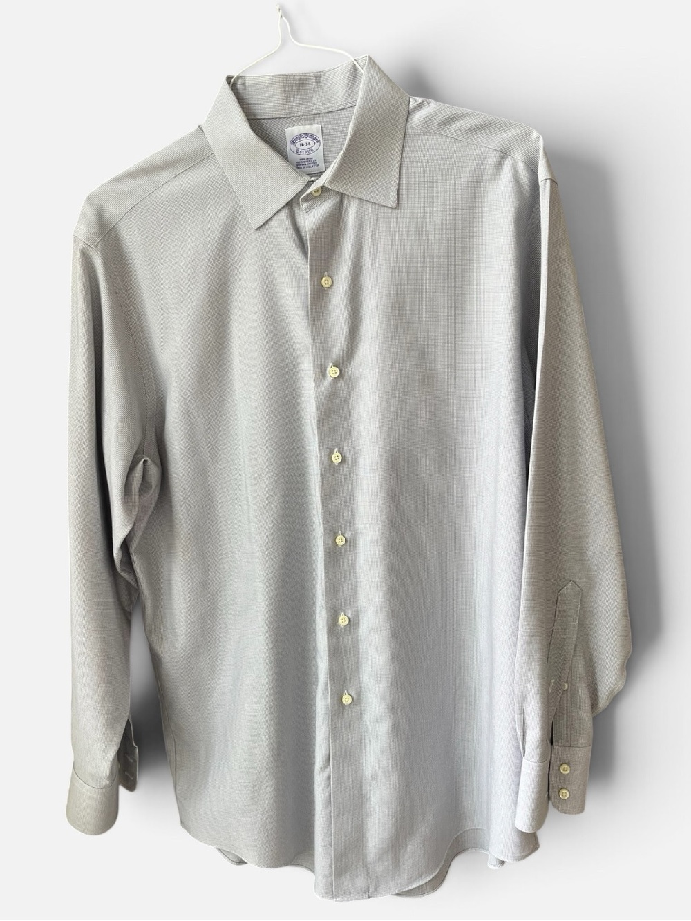 Brooks Brothers Men's Light Gray Dress Shirt